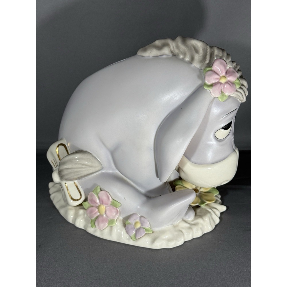 Lenox Walt Disney Showcase Eeyore's Bank Figurine Piggy Bank Winnie The Pooh - Picture 2 of 10